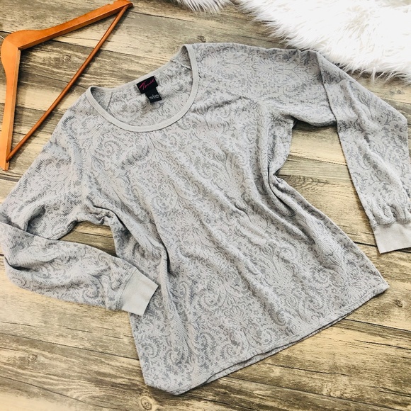 torrid Tops - Torrid | Gray Long Sleeve Thermal (Q18)